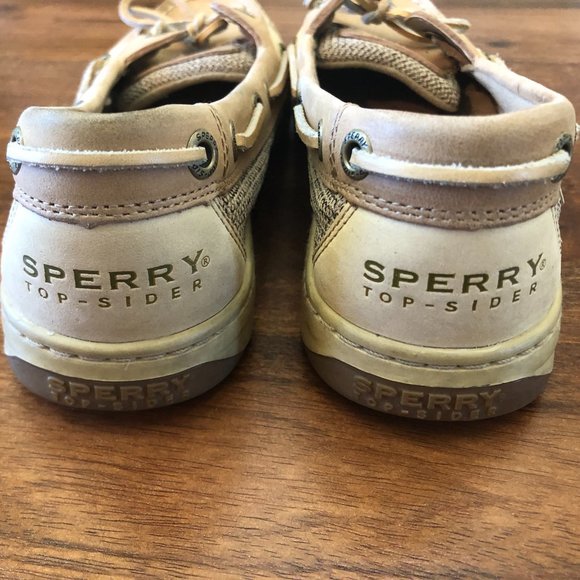 Sperry Shoes - Sperry Women's Top-Sider Angelfish Tan Khaki Leather Boat Shoes